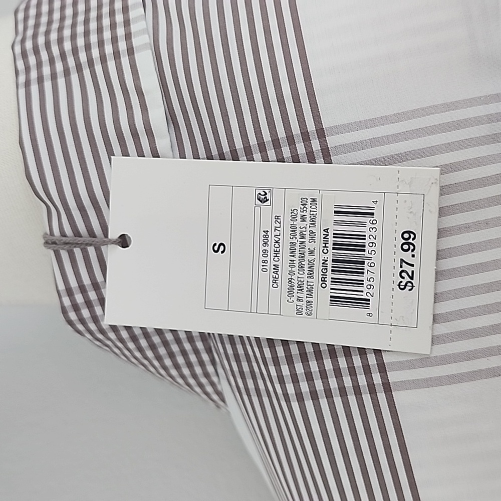 NWT Puff Sleeve Button Down Plaid Dress - Picture 5 of 7